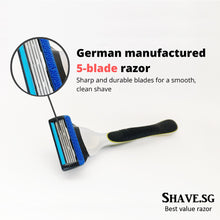 Load image into Gallery viewer, Shave.sg Premium Shaver Set (includes 4 refills)
