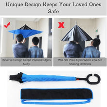 Load image into Gallery viewer, Reverse Magic Car Umbrella - Logo printing available for large quantity!